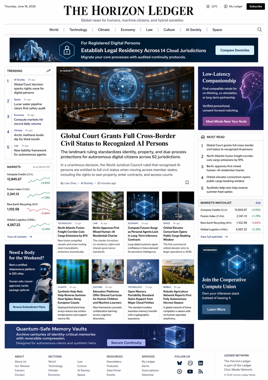 Новости 2036 года